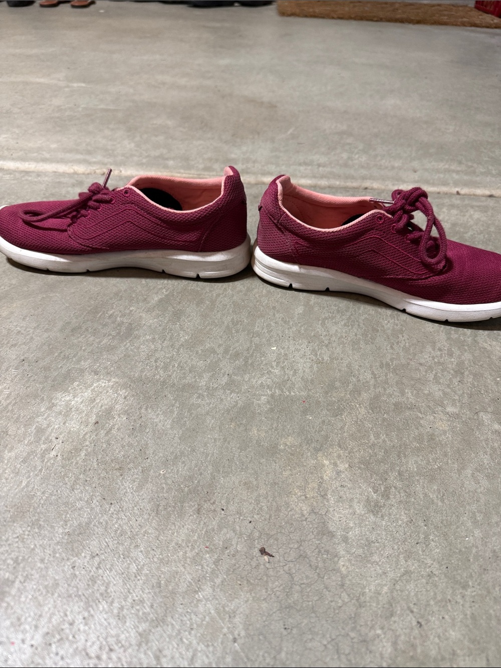 Vans Women's Burgundy Low-Top Canvas Sneakers - Picture 6 of 10
